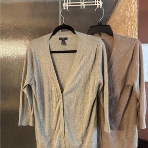 GAP Gray and Tan Women's Cardigans